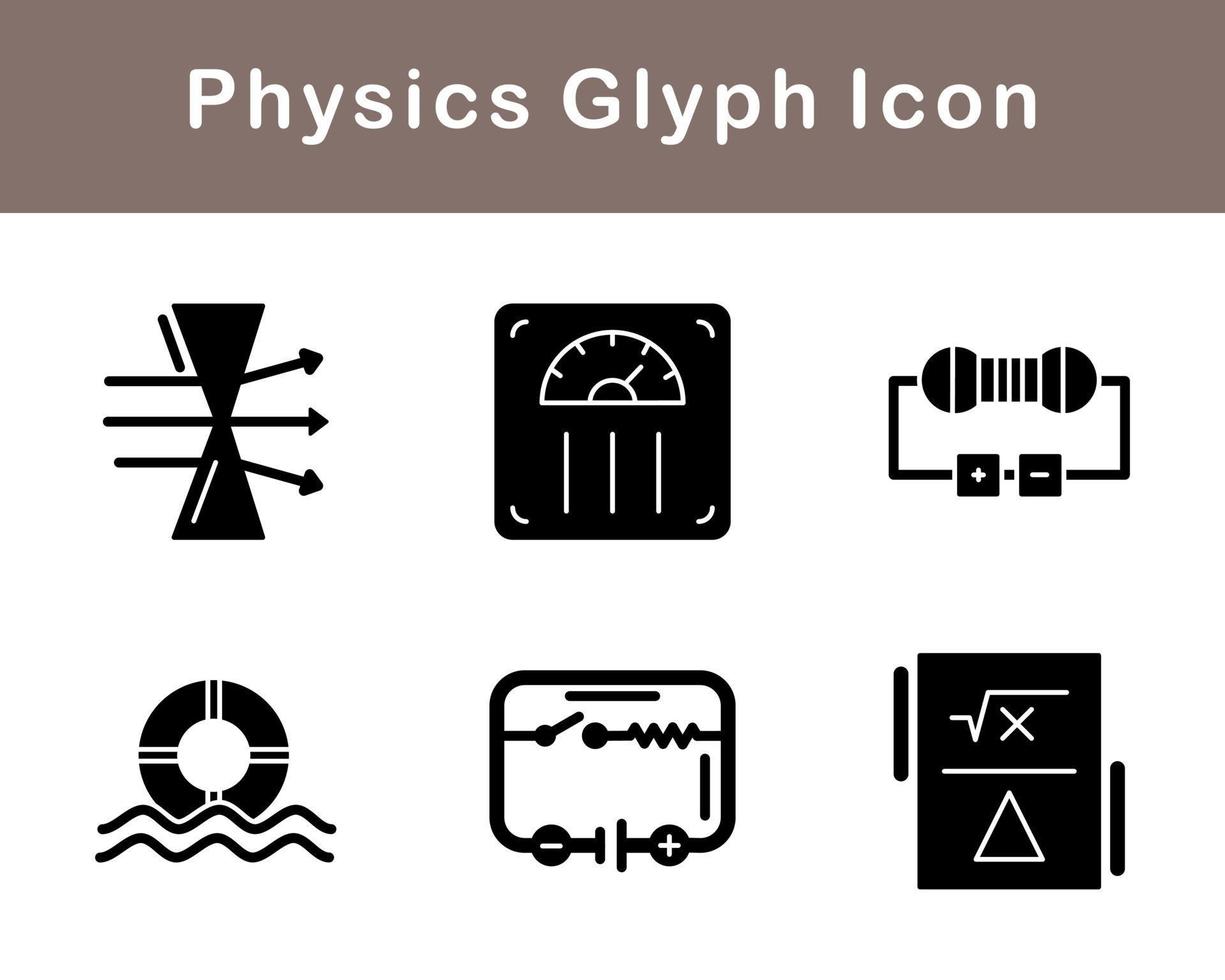 Physics Vector Icon Set