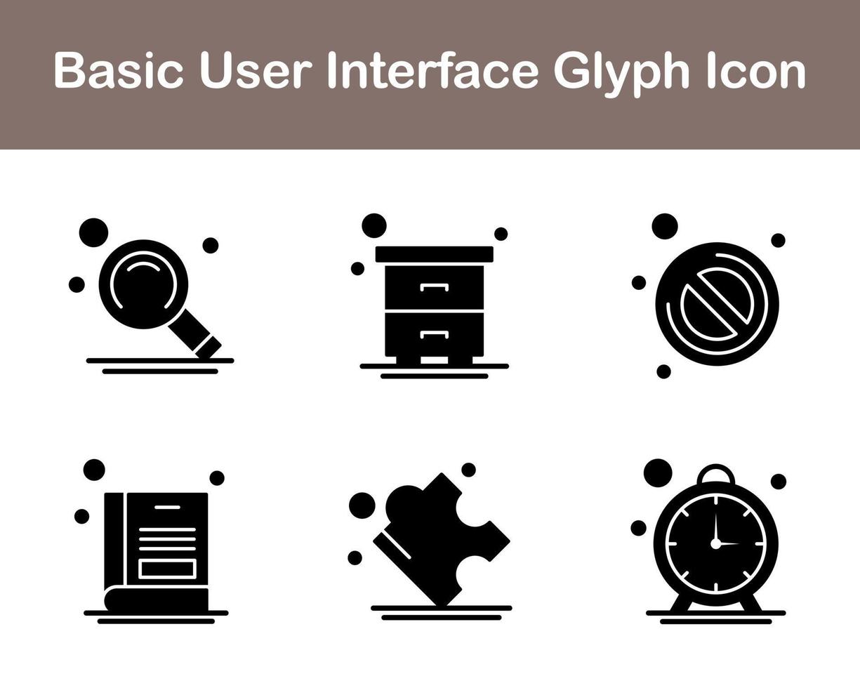 Basic User Interface Vector Icon Set