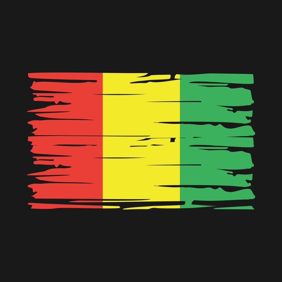 Guinea Flag Brush vector