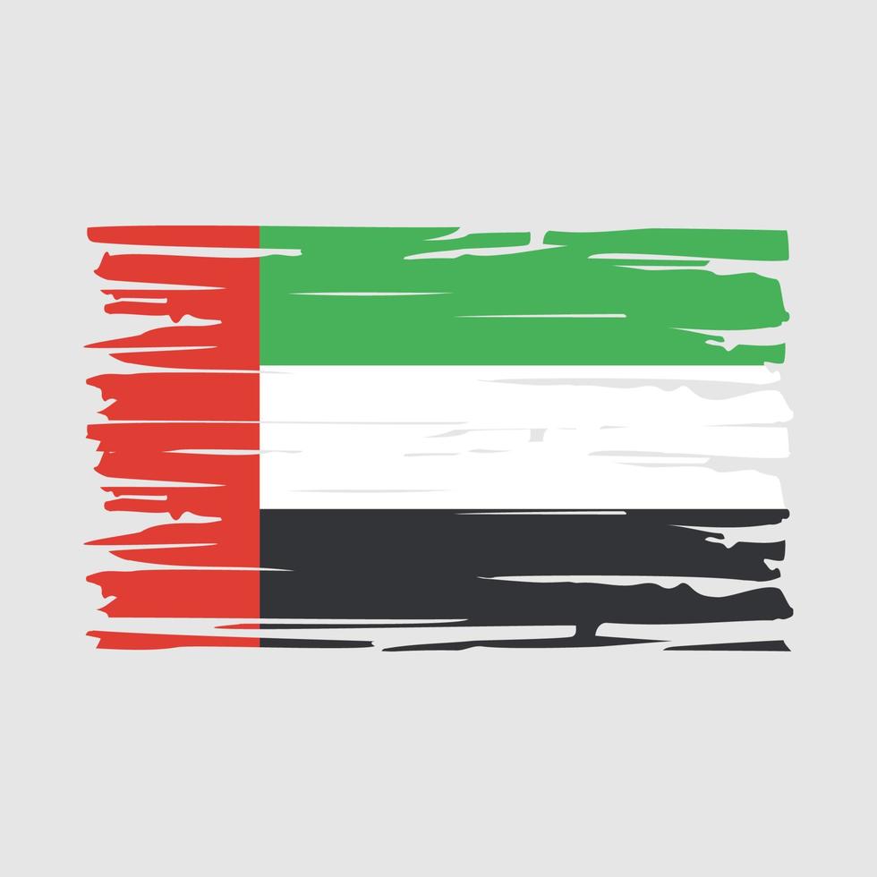 UAE Flag Brush vector