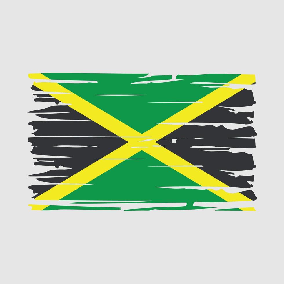 Jamaica Flag Brush vector