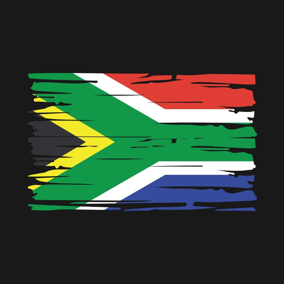 South Africa Flag Brush vector