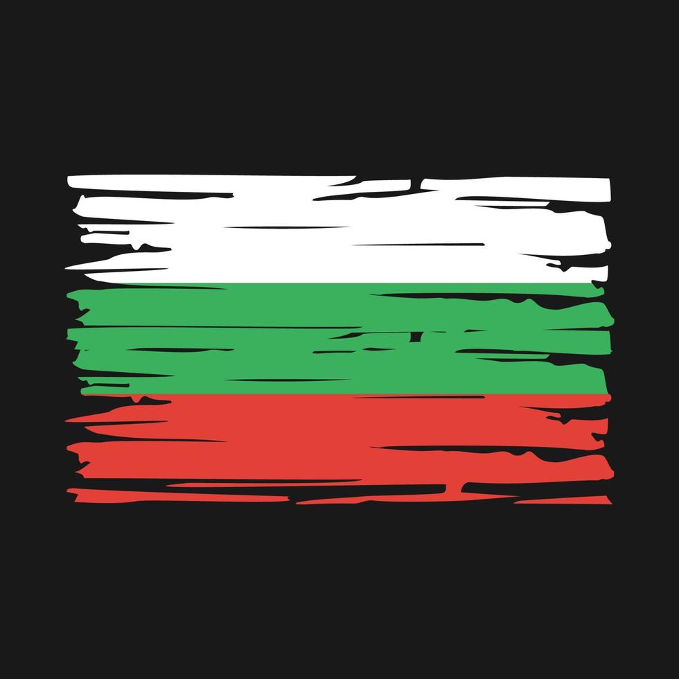 Bulgaria Flag Brush vector