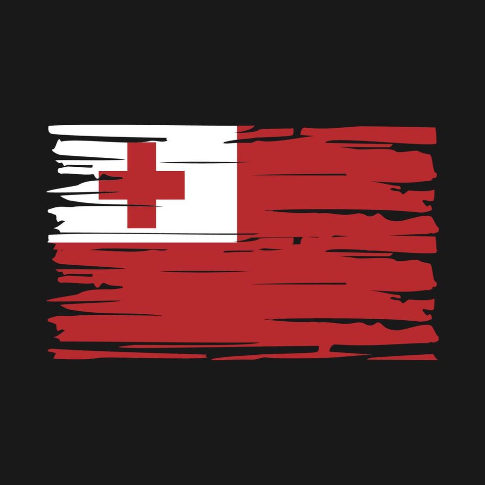 cepillo de bandera de tonga vector