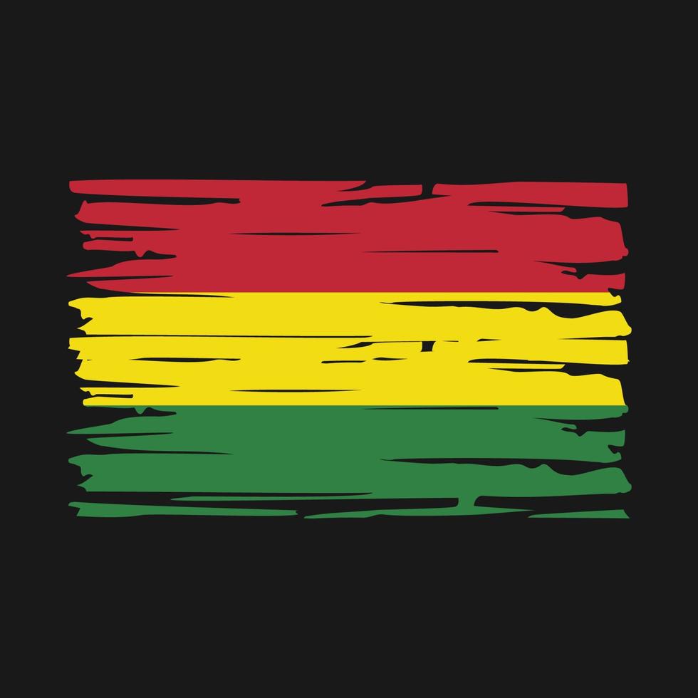 Bolivia Flag Brush vector