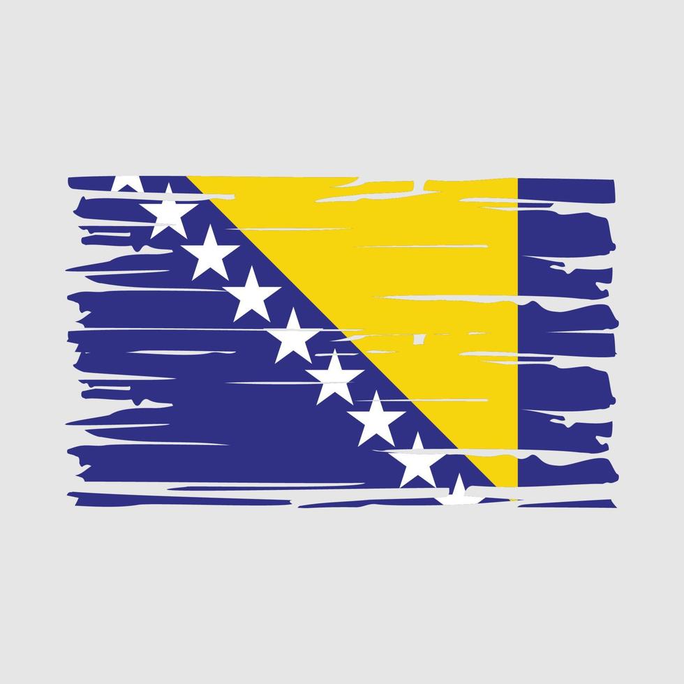 cepillo de la bandera de bosnia vector