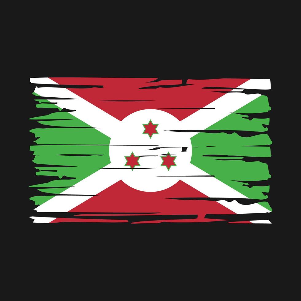 cepillo de la bandera de burundi vector