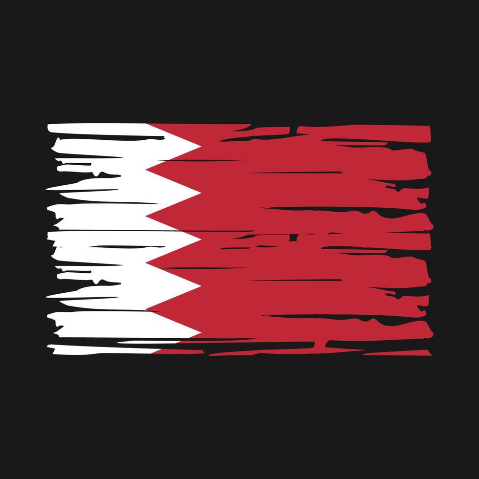 Bahrain Flag Brush vector