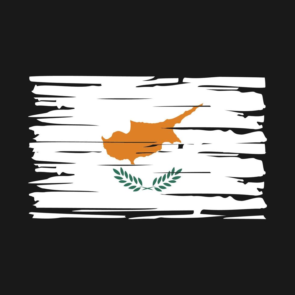 Cyprus Flag Brush vector