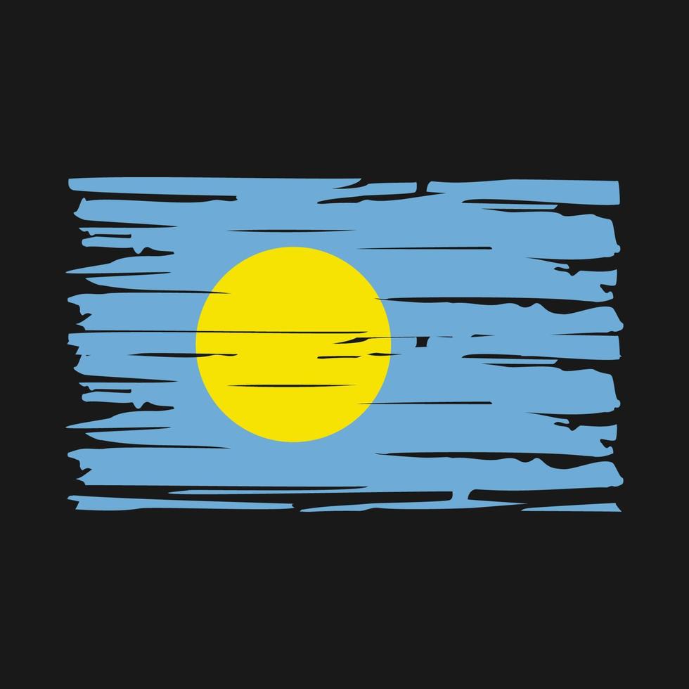 Palau Flag Brush vector