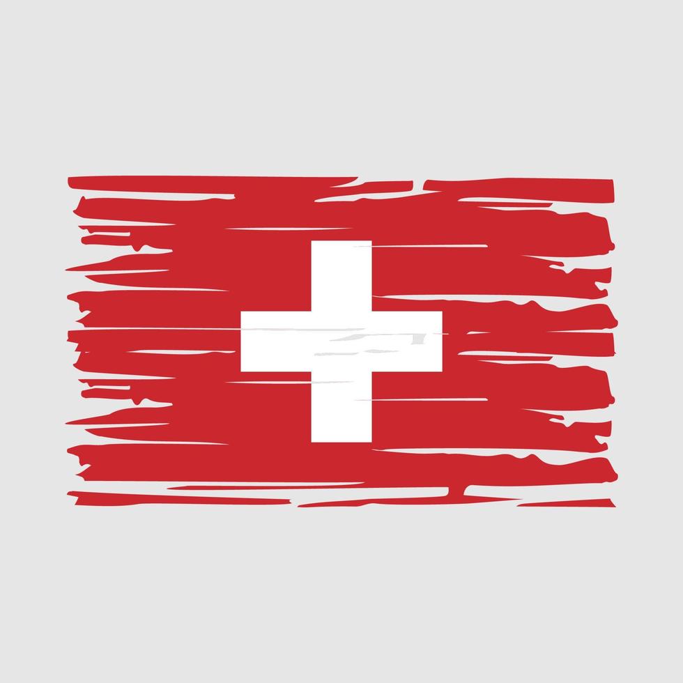 cepillo de la bandera de suiza vector