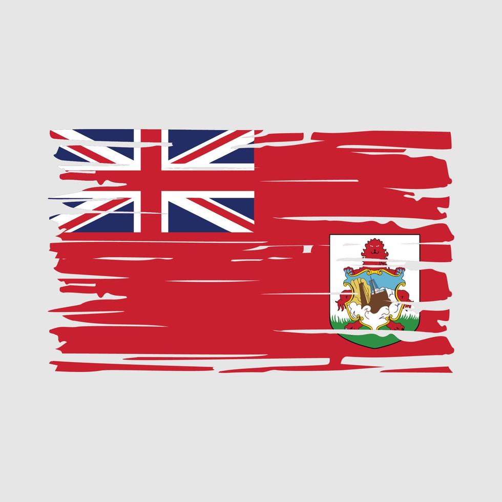 cepillo de la bandera de Bermudas vector