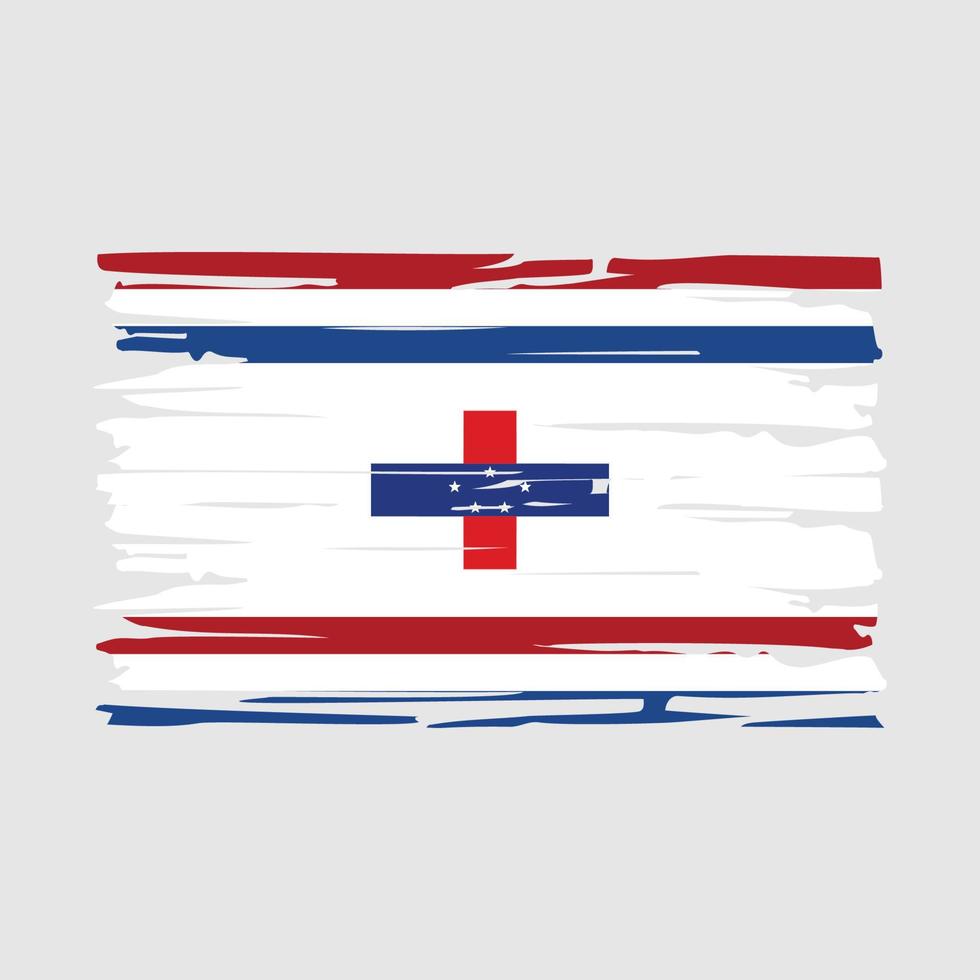 Netherlands Flag Brush vector
