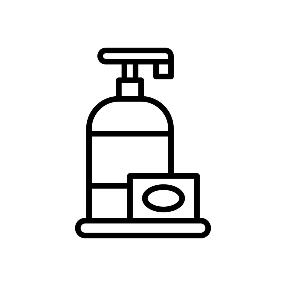 soap icon with line style vector