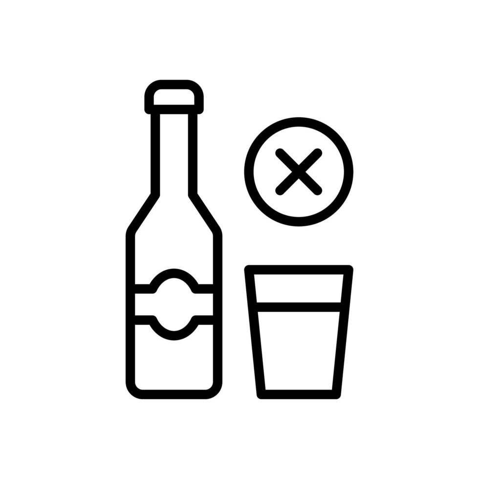 no drink icon for your website design, logo, app, UI. vector