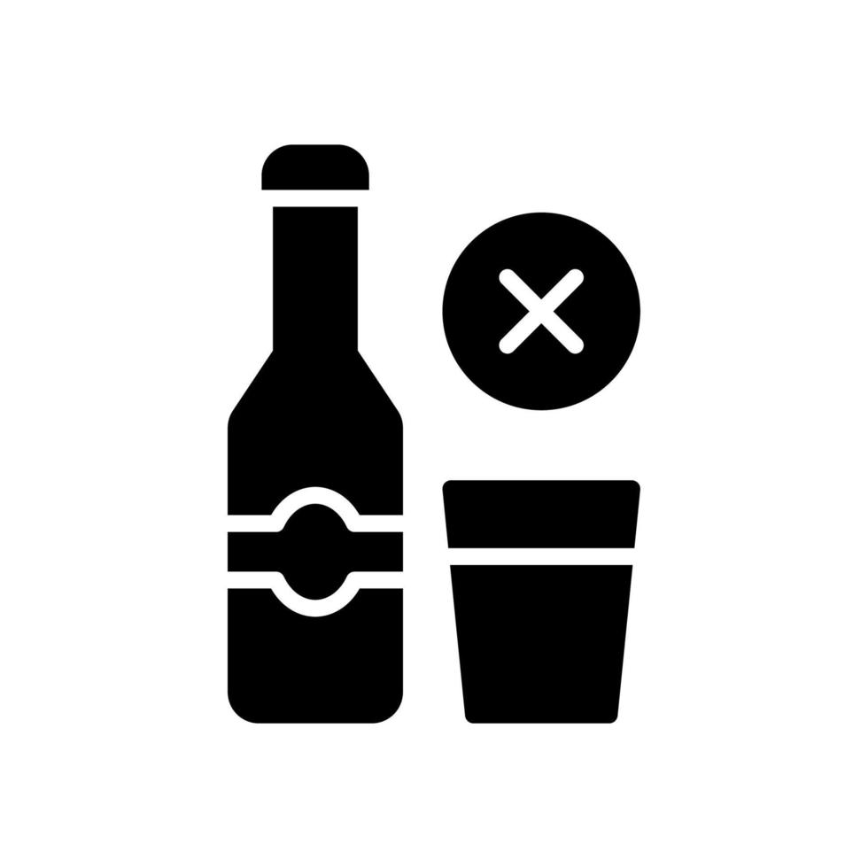 no drink icon for your website design, logo, app, UI. vector