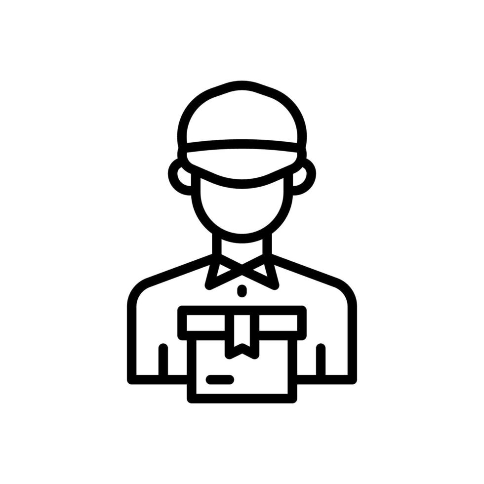 delivery man icon for your website design, logo, app, UI. vector