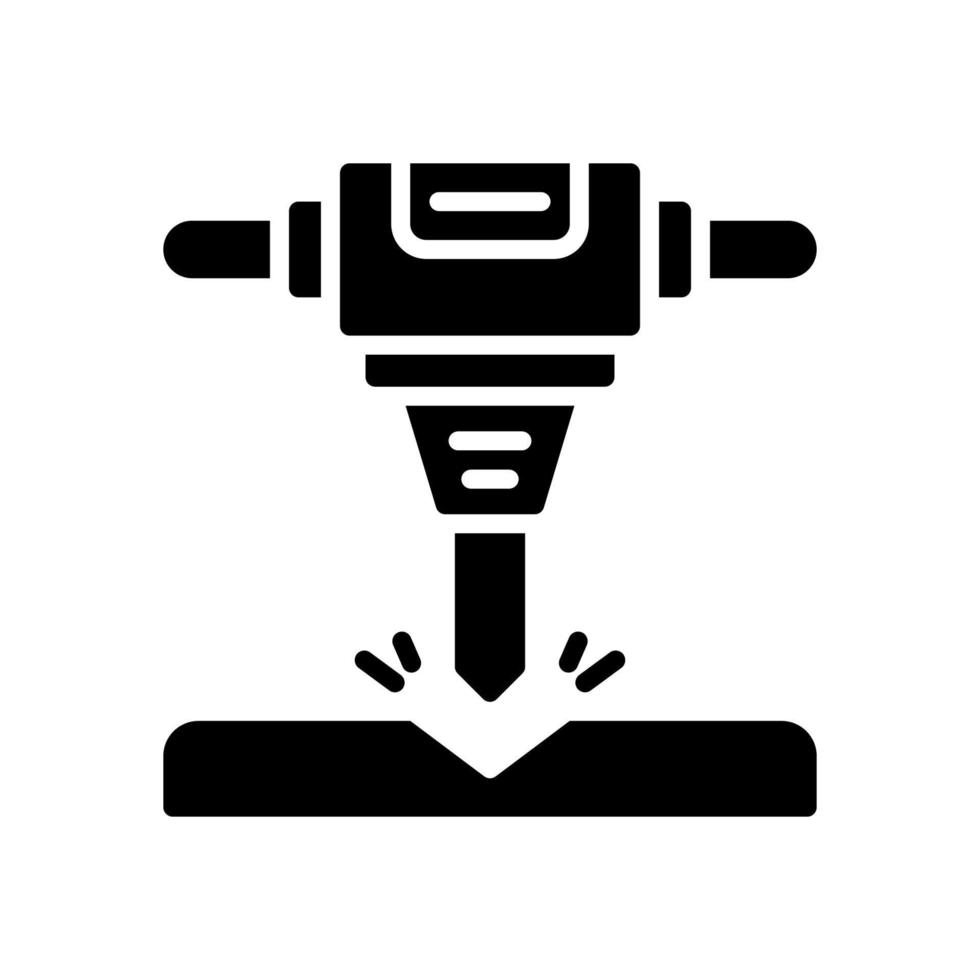 jackhammer icon for your website design, logo, app, UI. vector