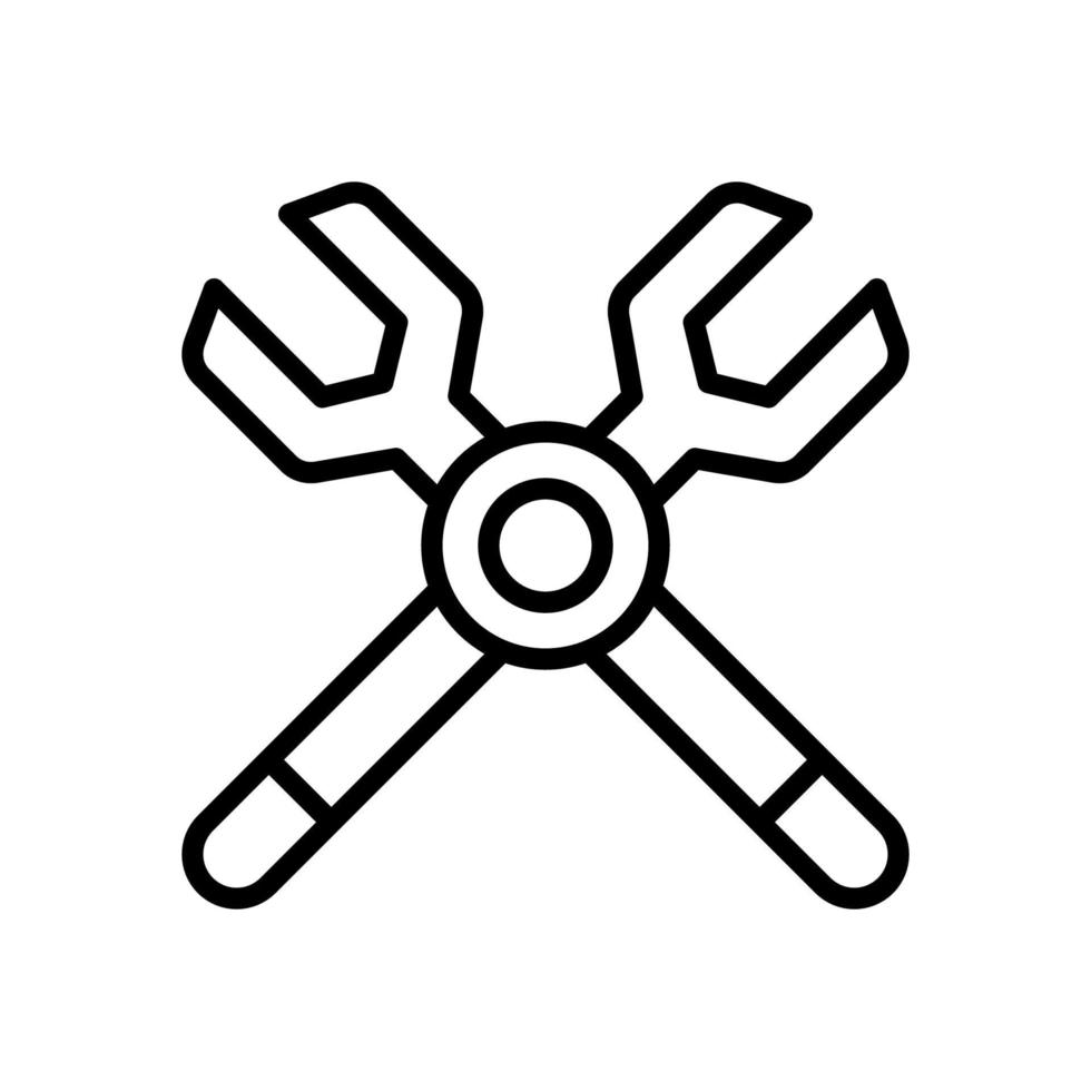 llave inglesa icono para tu sitio web diseño, logo, aplicación, ui vector