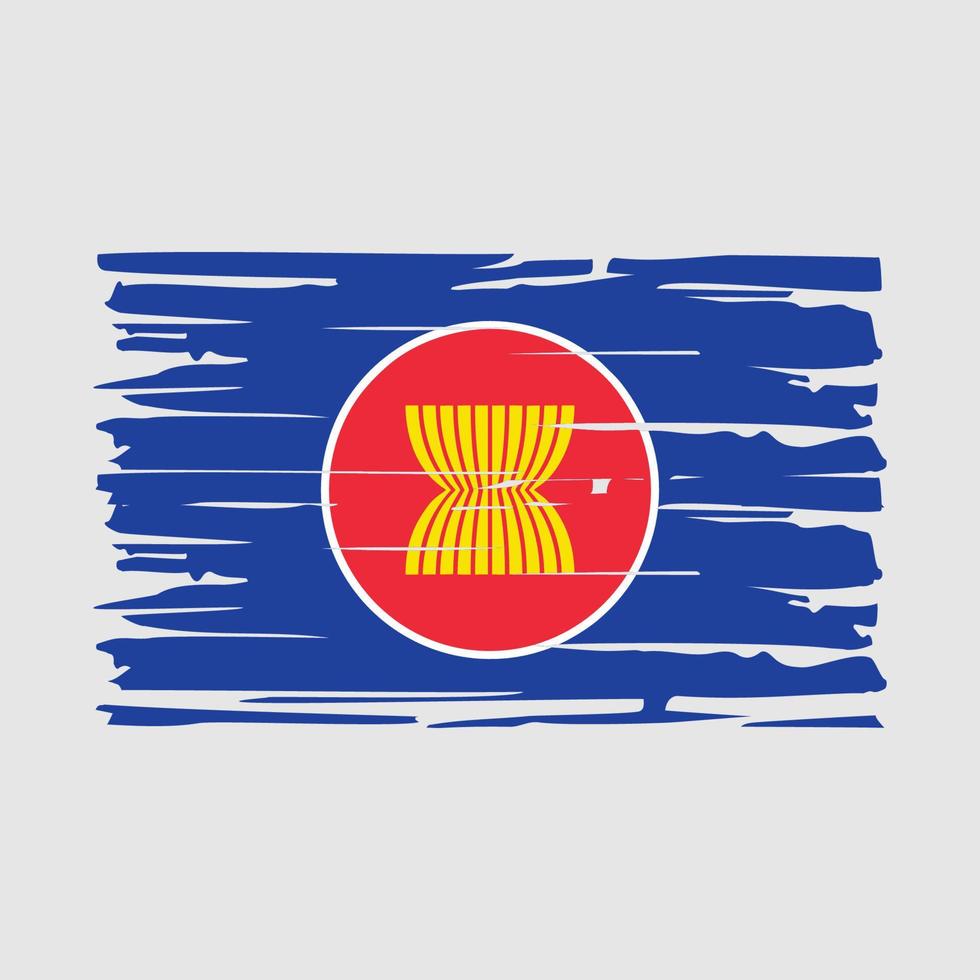 Asean Flag Brush vector