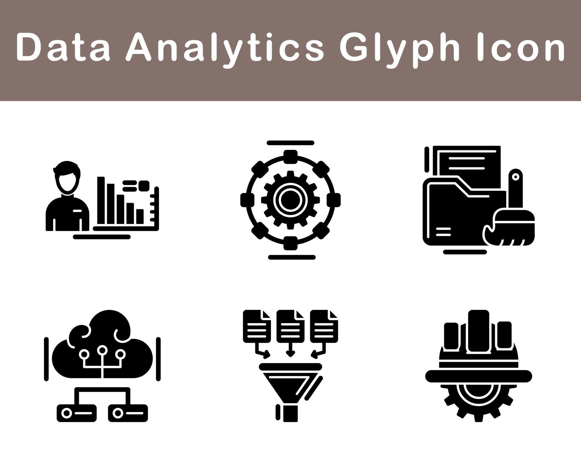 Data Analytics Vector Icon Set 20268018 Vector Art at Vecteezy