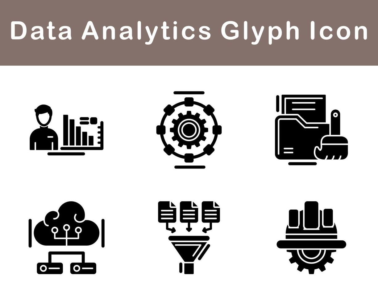 Data Analytics Vector Icon Set