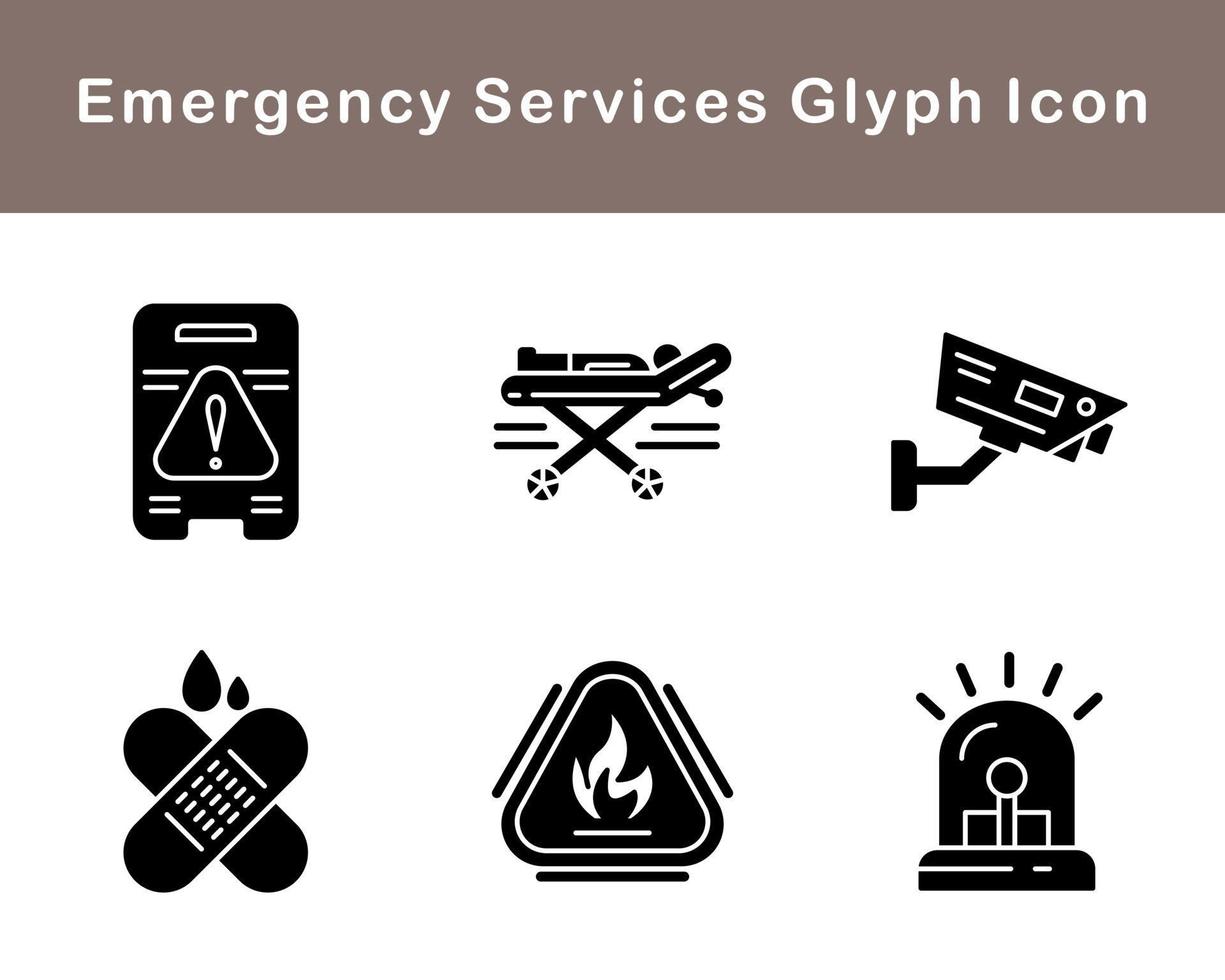 Emergency Services Vector Icon Set