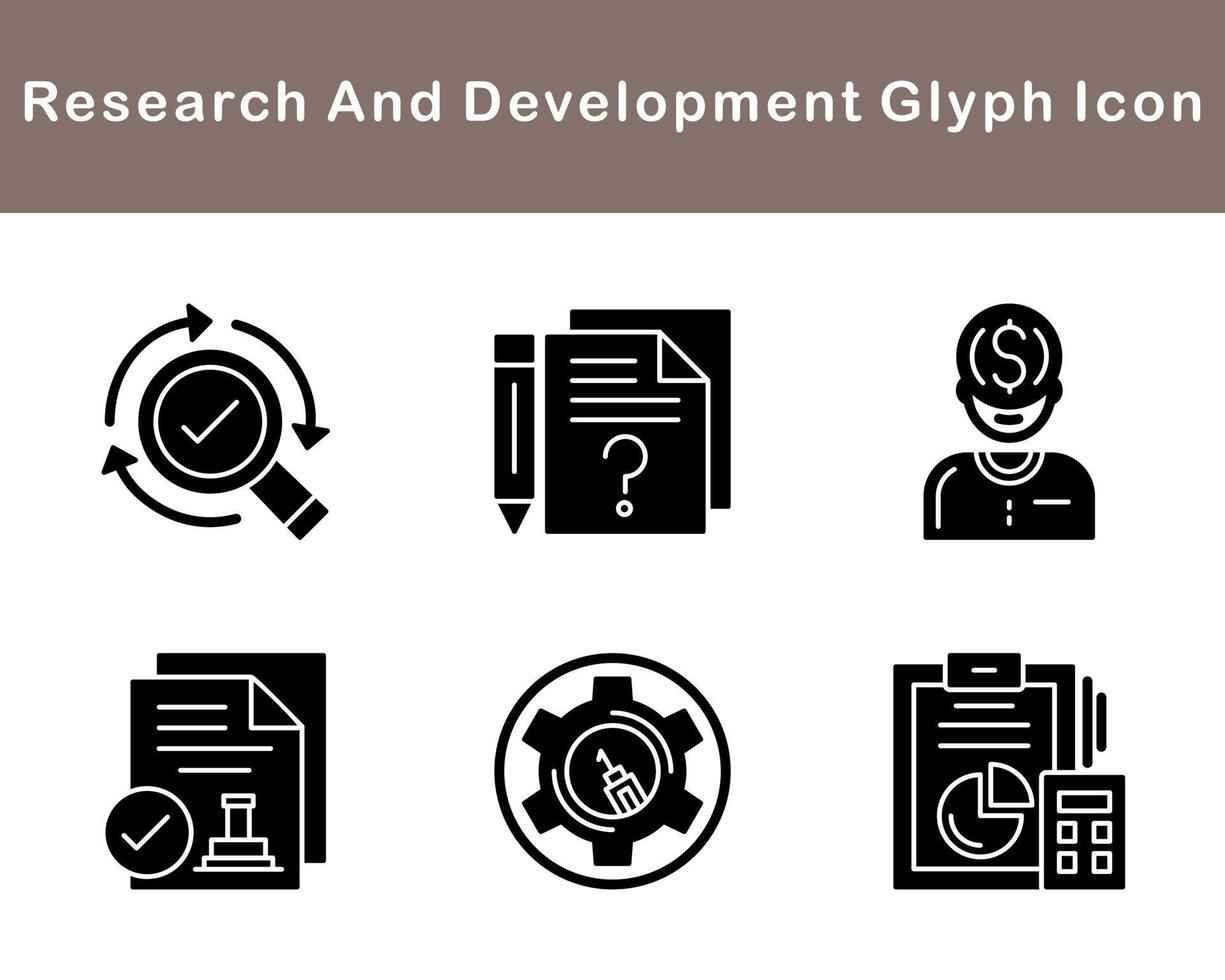Research And Development Vector Icon Set