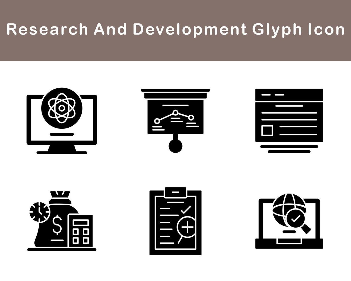 Research And Development Vector Icon Set