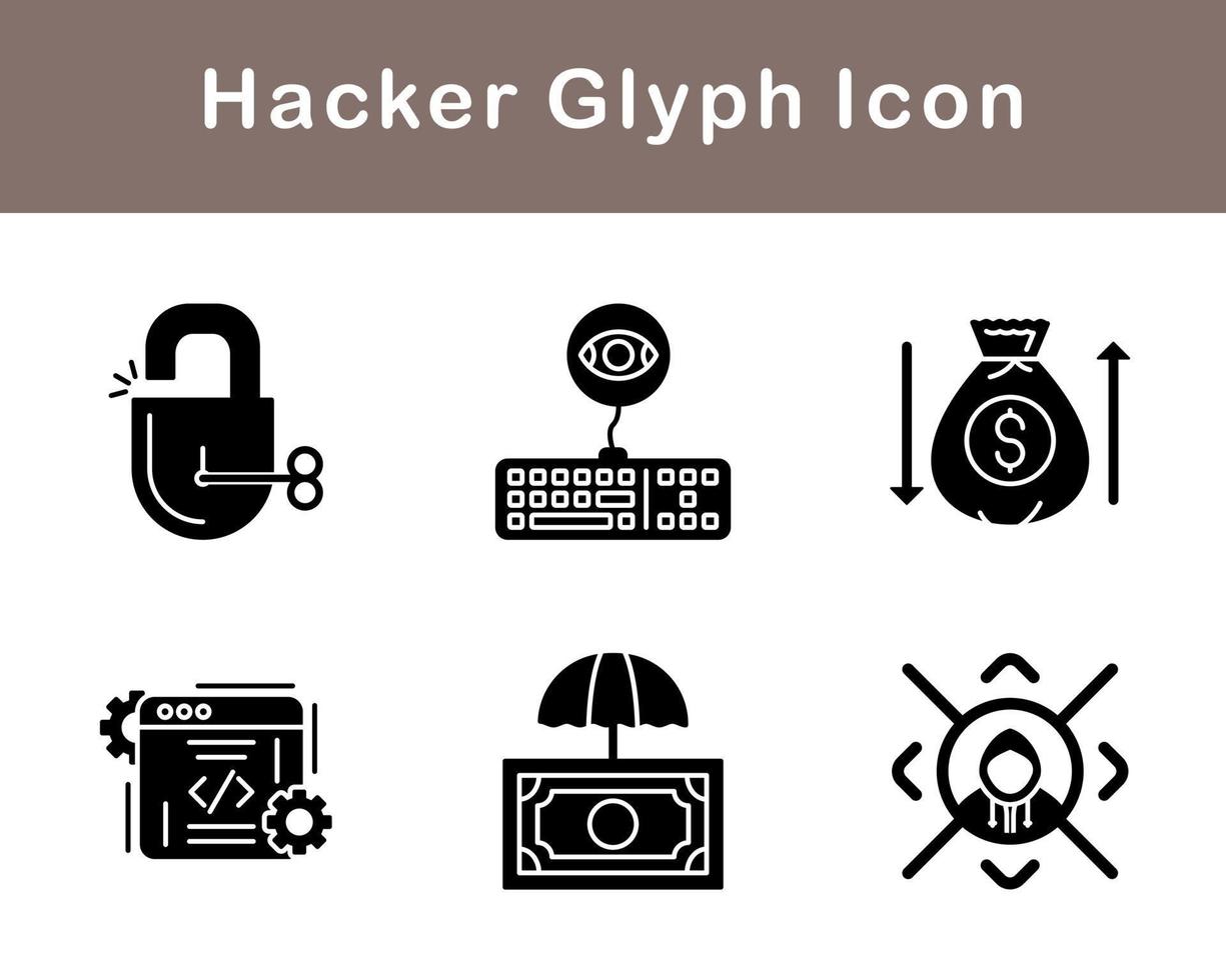 Hacker Vector Icon Set