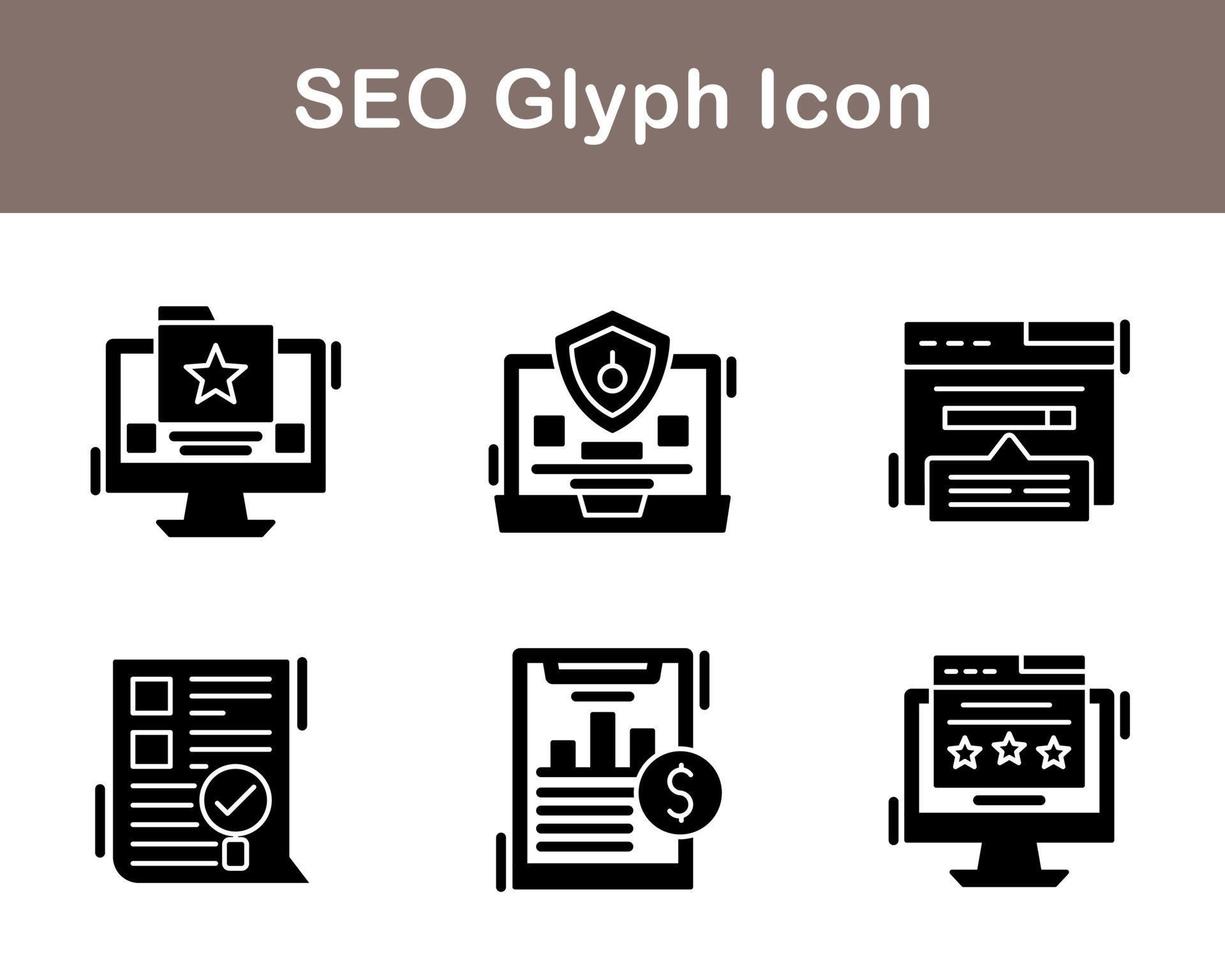 seo vector icono conjunto