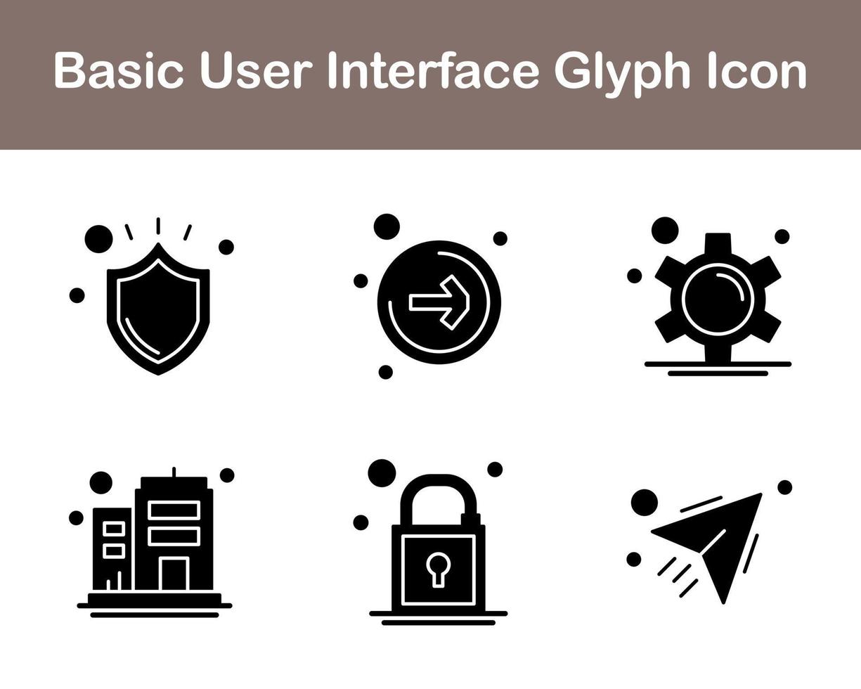 Basic User Interface Vector Icon Set