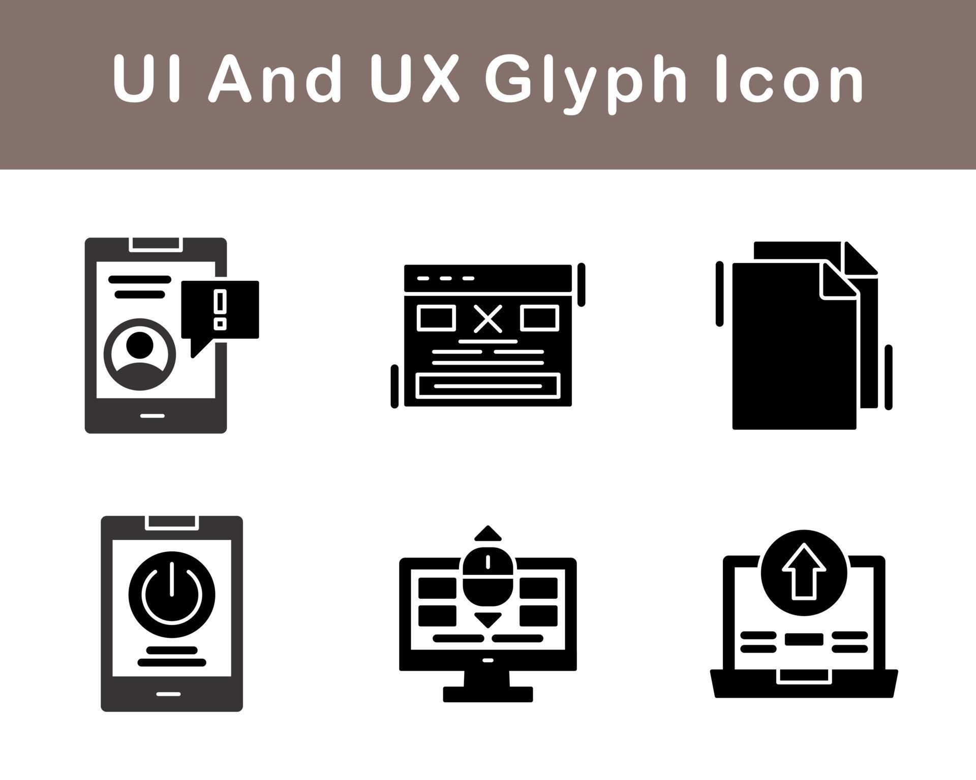 UI And UX Vector Icon Set 20268086 Vector Art at Vecteezy