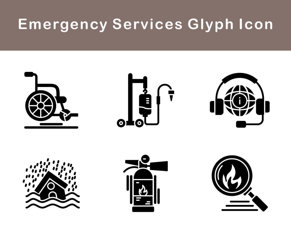 Emergency Services Vector Icon Set