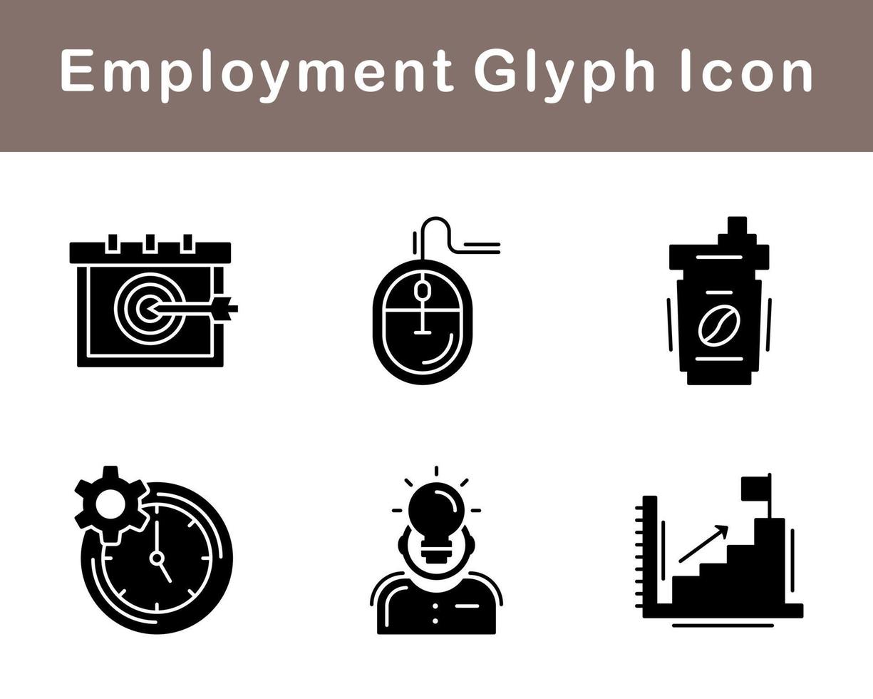 Employment Vector Icon Set