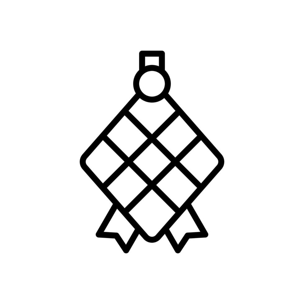 ketupat icon for your website design, logo, app, UI. vector