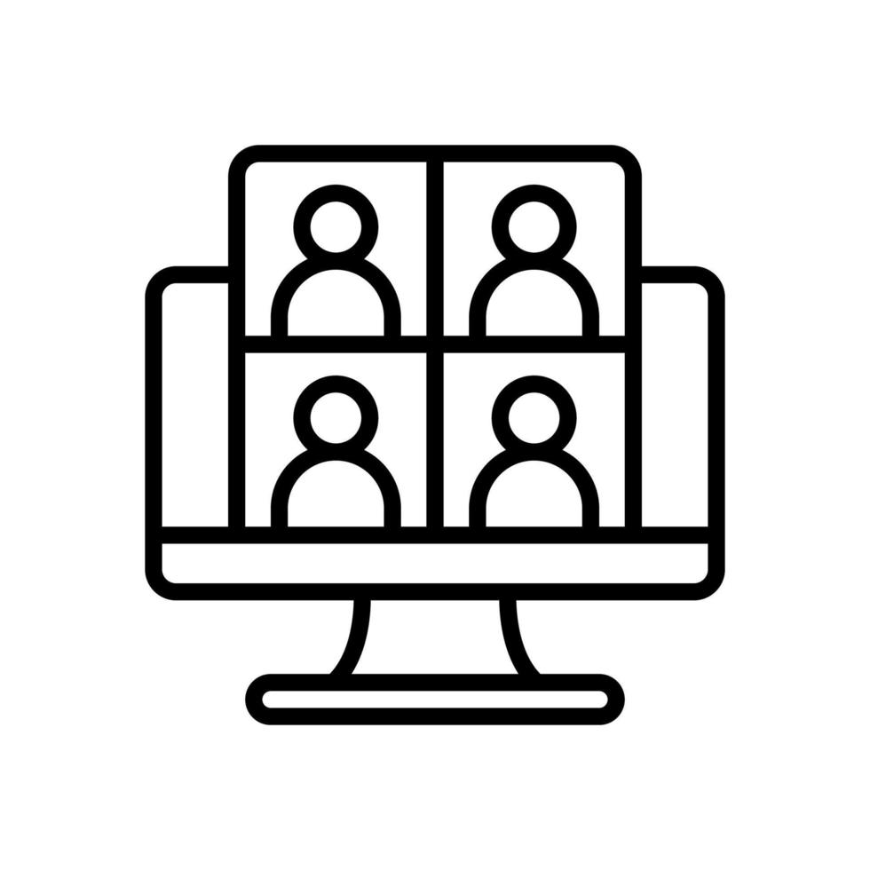 meeting icon for your website design, logo, app, UI. vector
