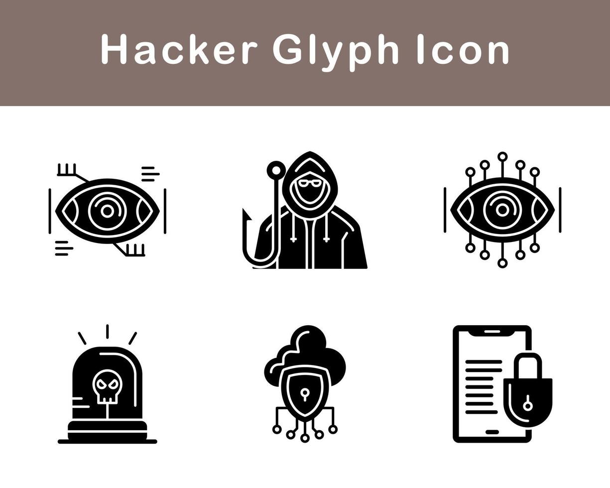 Hacker Vector Icon Set