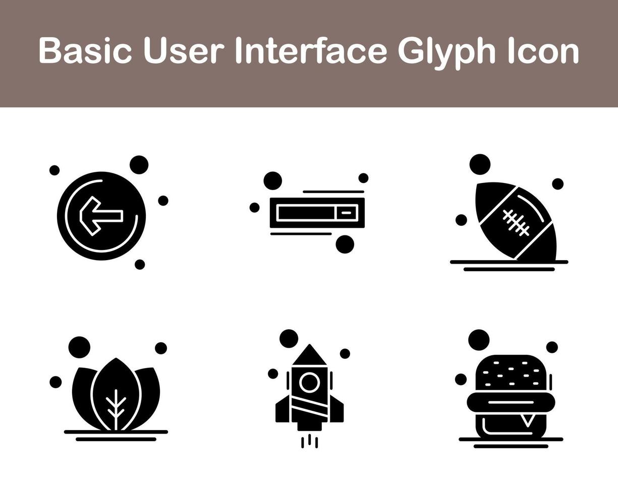 Basic User Interface Vector Icon Set