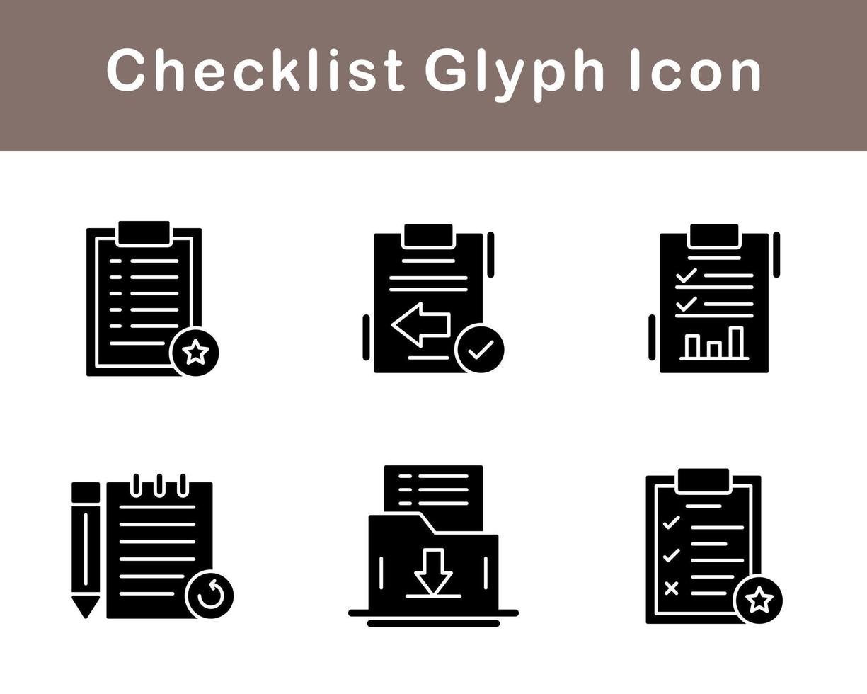 Checklist Vector Icon Set