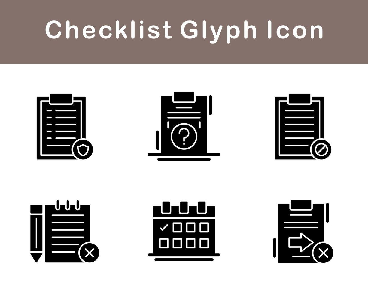 Checklist Vector Icon Set