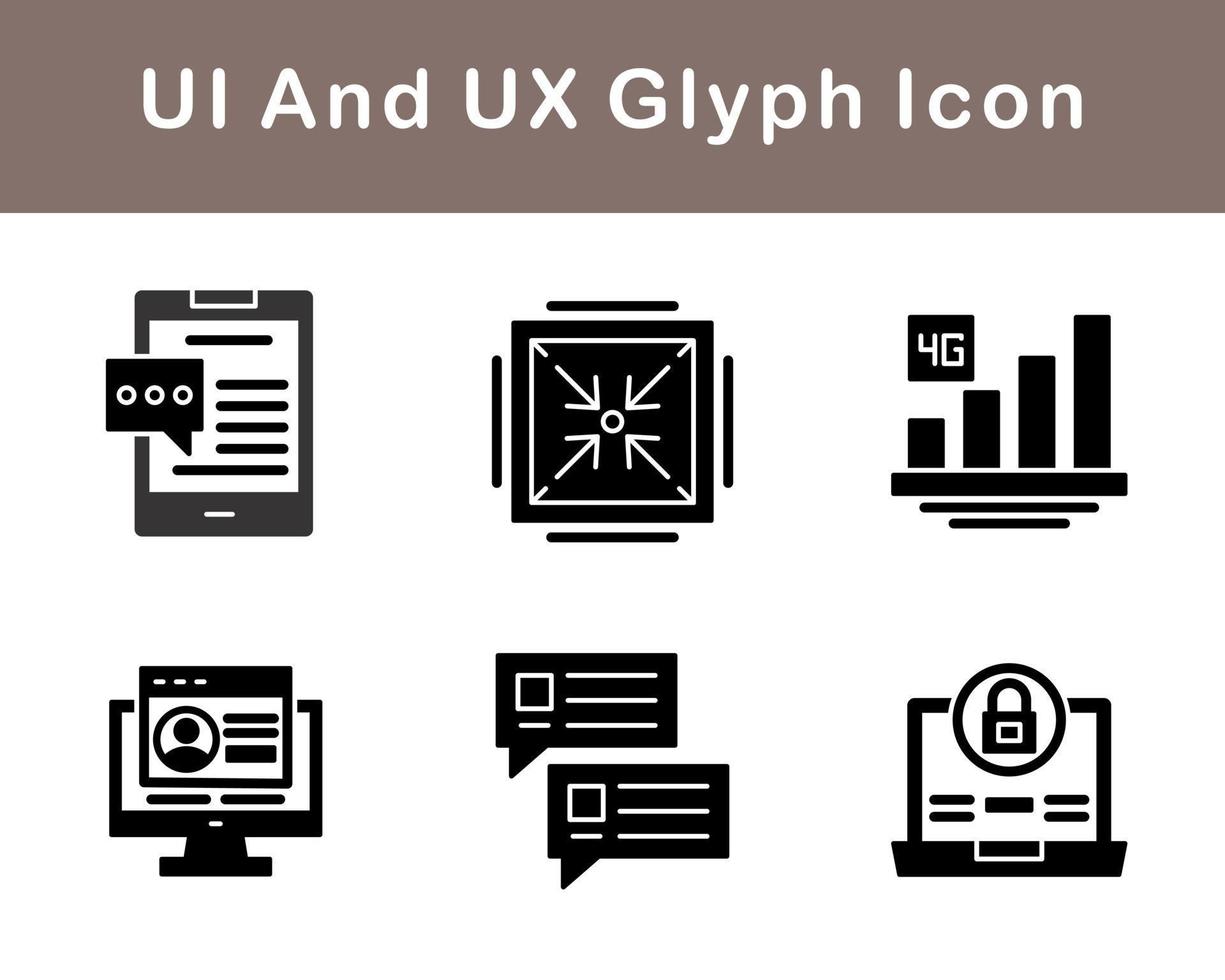 UI And UX Vector Icon Set