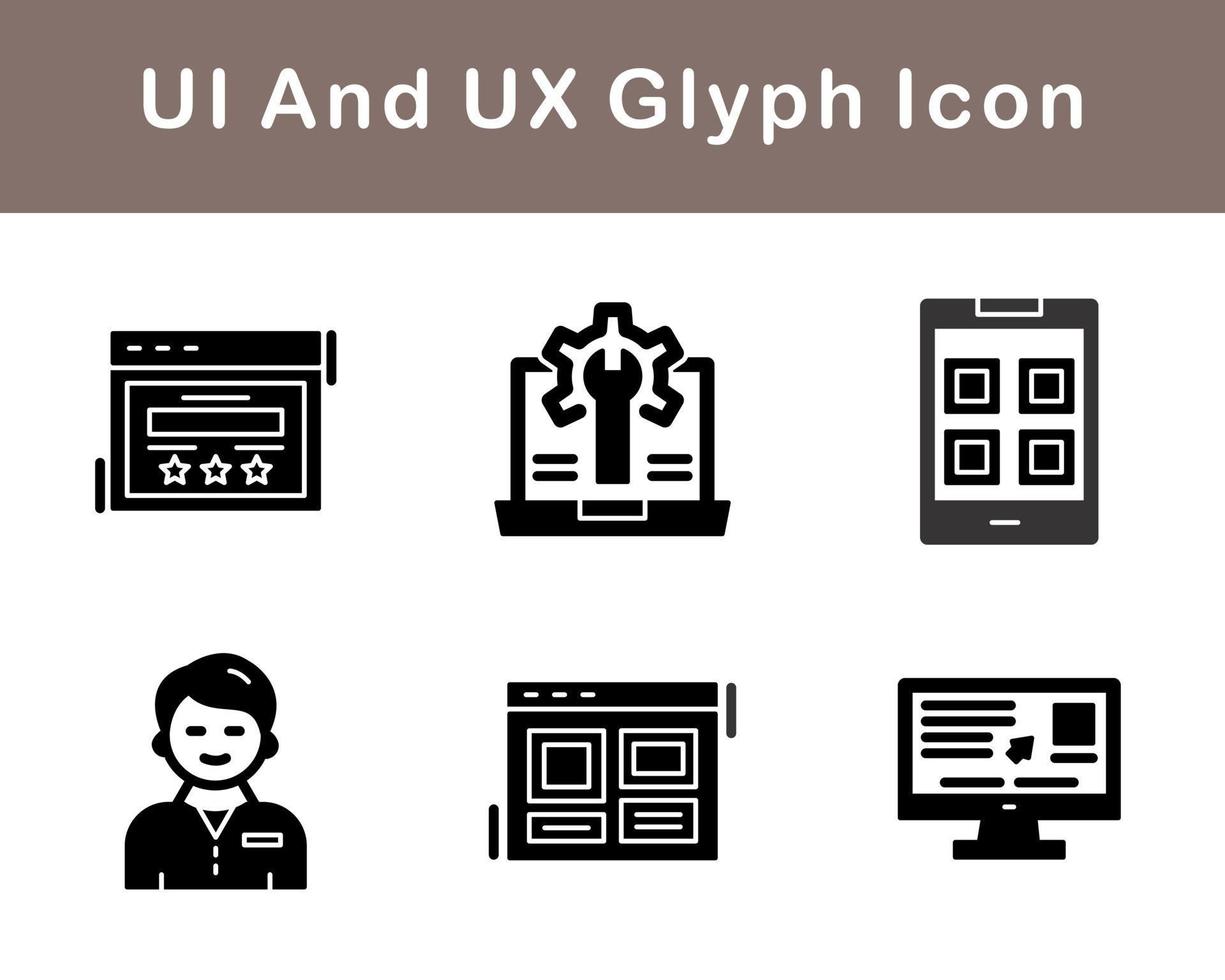 UI And UX Vector Icon Set