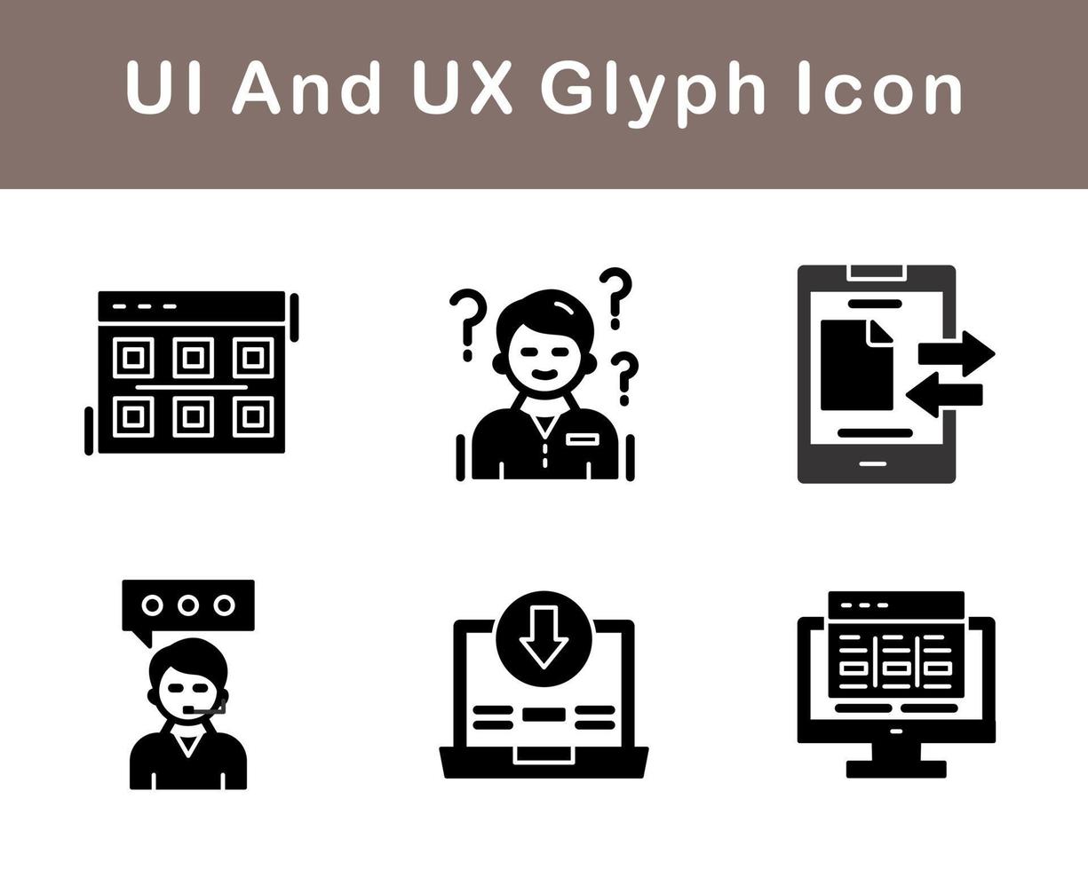 UI And UX Vector Icon Set