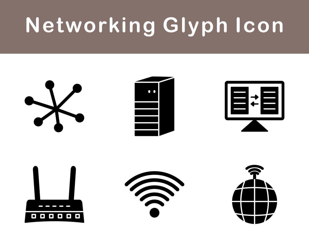 Networking Vector Icon Set