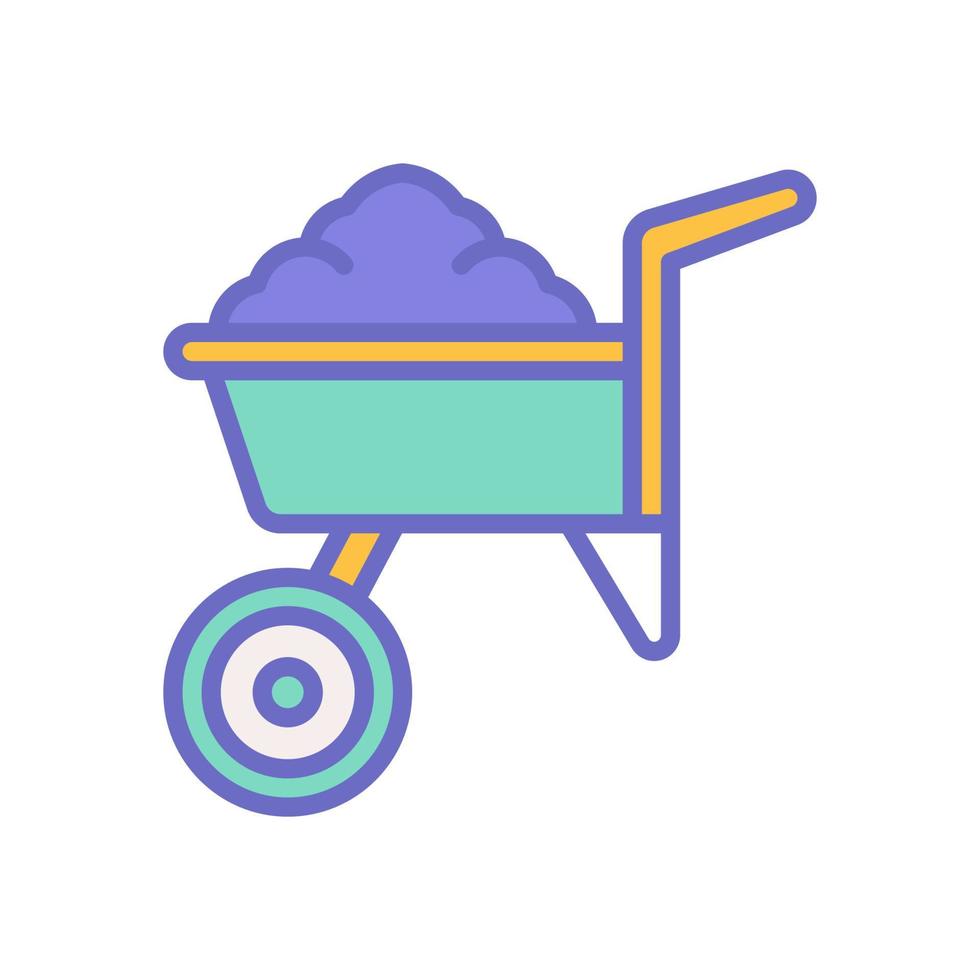 wheelbarrow icon for your website design, logo, app, UI. vector