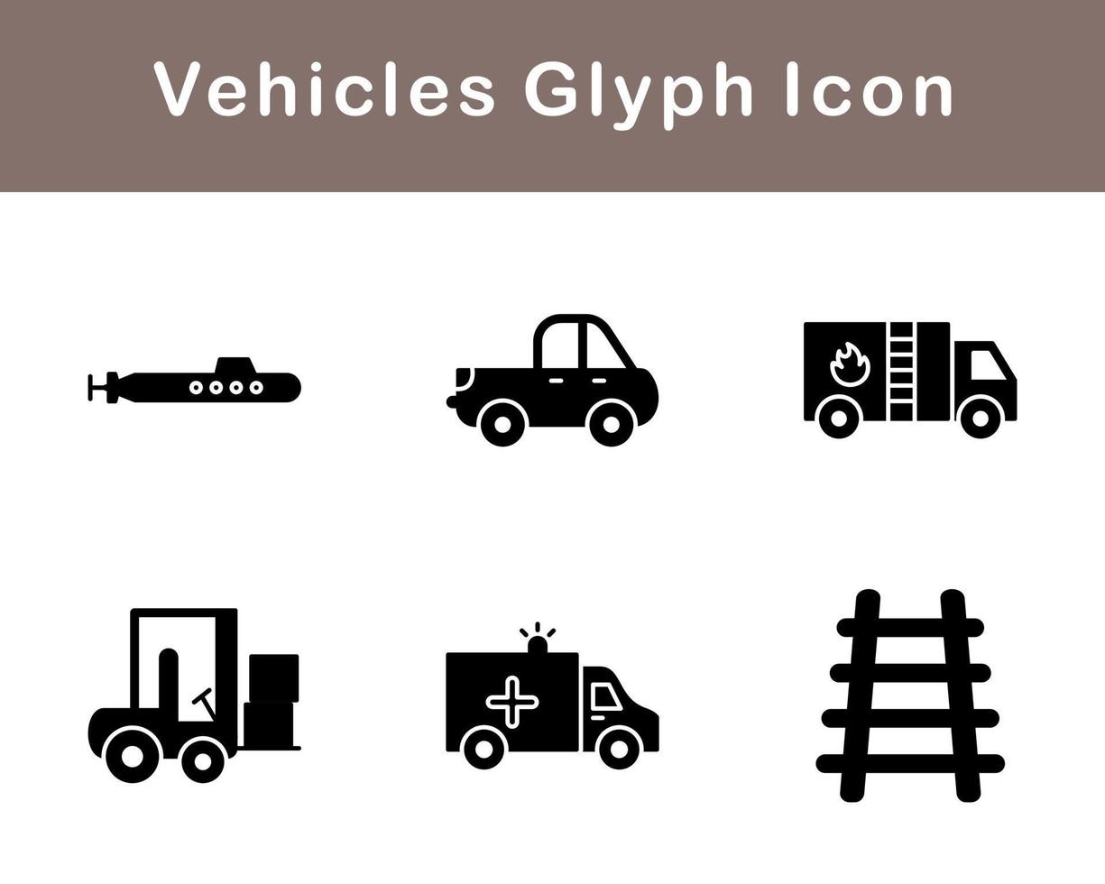 Vehicles Vector Icon Set