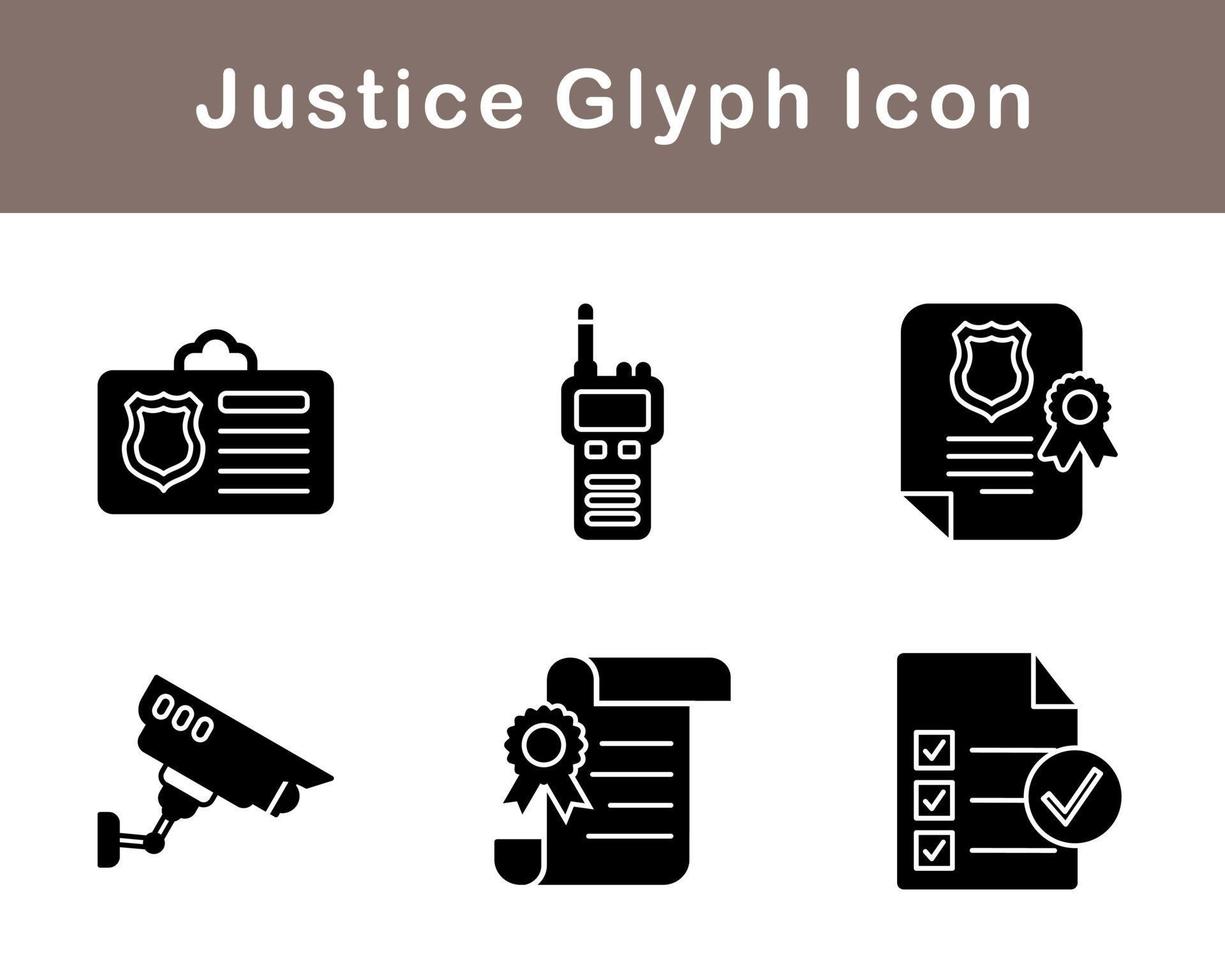 Justice Vector Icon Set