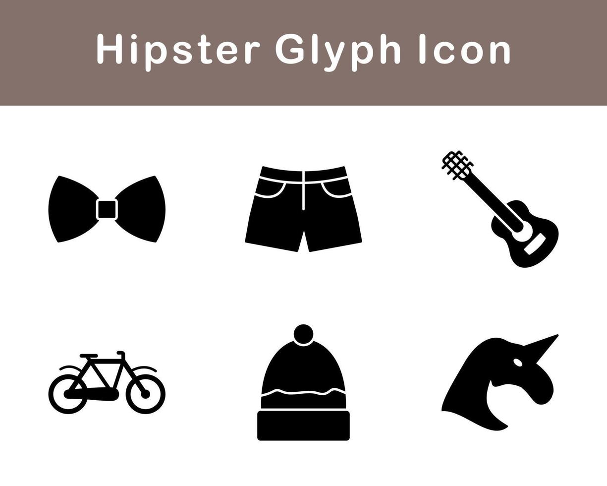 Hipster Vector Icon Set