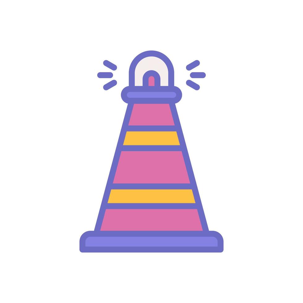 traffic cone icon for your website design, logo, app, UI. vector